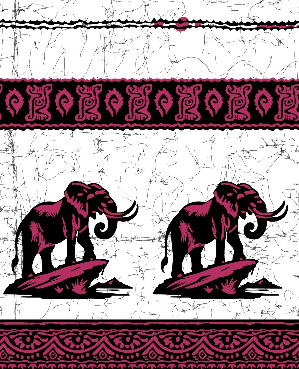 Pink & White Elephants