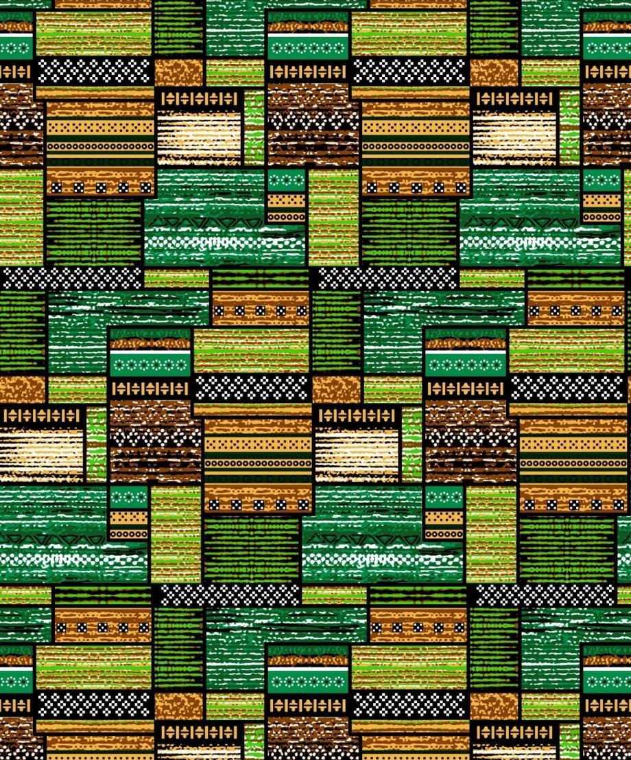 Kente Green Patchwork